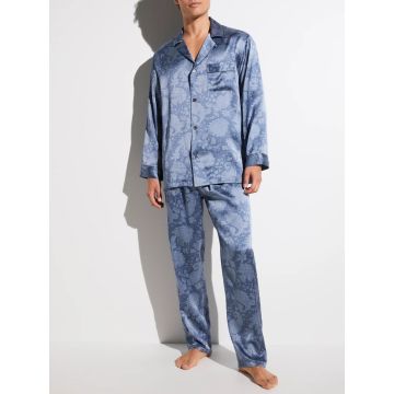 Herren Seidenpyjama paisley blue Zimmerli