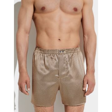 Herren Boxershorts Seide fantasy gold von Zimmerli Silk Nightwear 6000