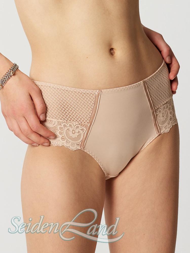 Hoher Slip mit Spitze GABY uni von Maisonlejaby beige schwarz weiß Abverkauf